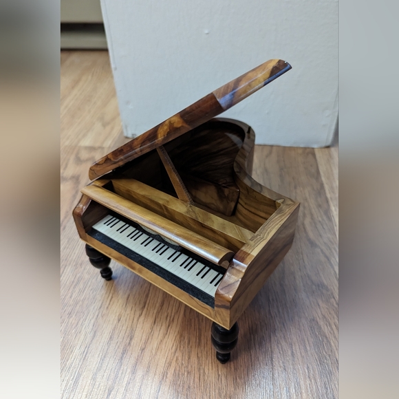 Other - Vintage music box Romance Reuge Swiss Musical Wooden Grand Piano